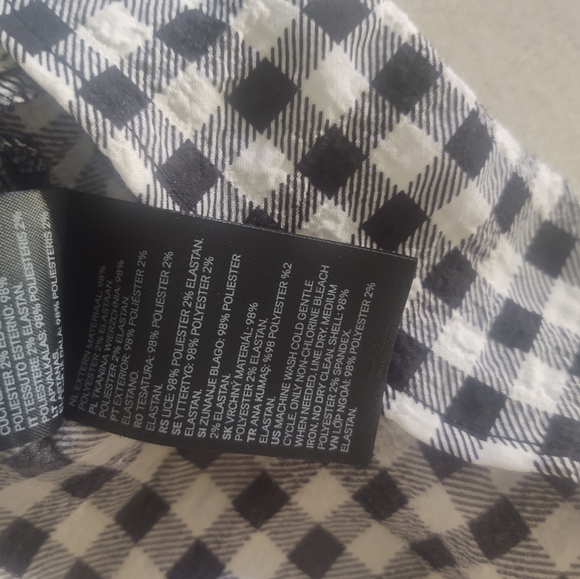 Gingham Sundress in 🔲 Black & White by Divided~ Long-length Size: L - Picture 7 of 9